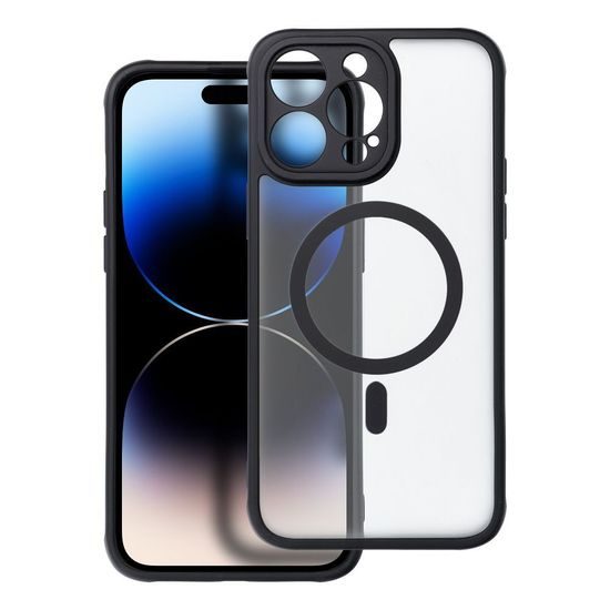 Puzdro / obal na Apple iPhone 14 Pro Max čierne - Matt Cover Mag