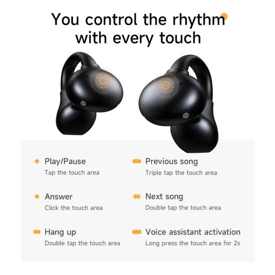 Bezdrátová sluchátka HOCO EA8 - černá