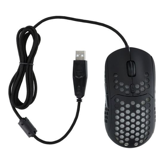Drátová počítačová myš ART USB A 6400 dpi podsvícená AM-99 - černá