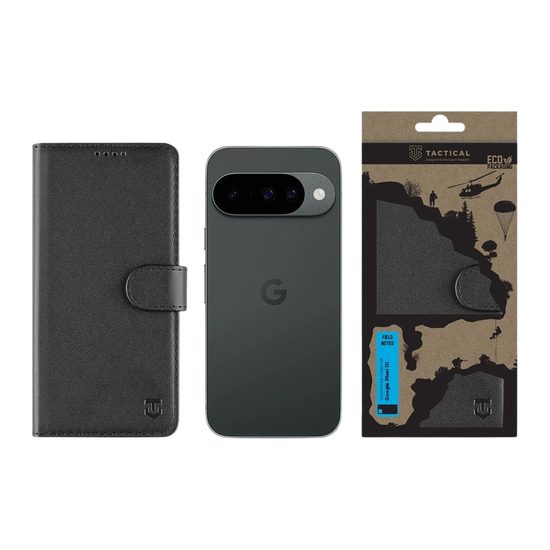 Pouzdro / obal na Google Pixel 10 černé - knížkové Tactical Field Notes
