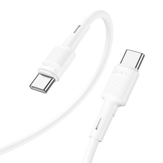 Datový / nabíjecí kabel USB-C na USB-C 60W 1m bílý - HOCO X83