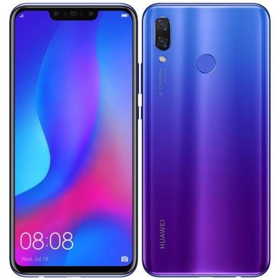 Huawei Nova 3 4GB/128GB Fialový - použitý (B-)