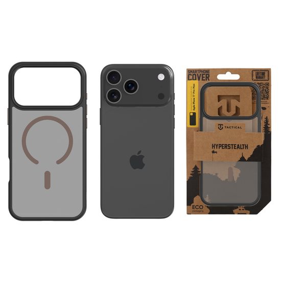 Obal / kryt na Apple iPhone 17 Pro Max černý - Tactical MagForce Hyperstealth 2.0