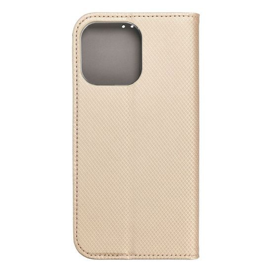 Puzdro / obal na Apple iPhone 15 PRO MAX zlaté - kniha Smart Case