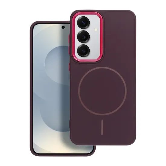 Obal / kryt na Samsung Galaxy A37 fialový - Frame MagCover