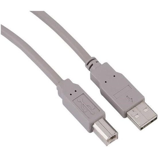 Prémiový kábel USB k tlačiarni 1 m - sivý