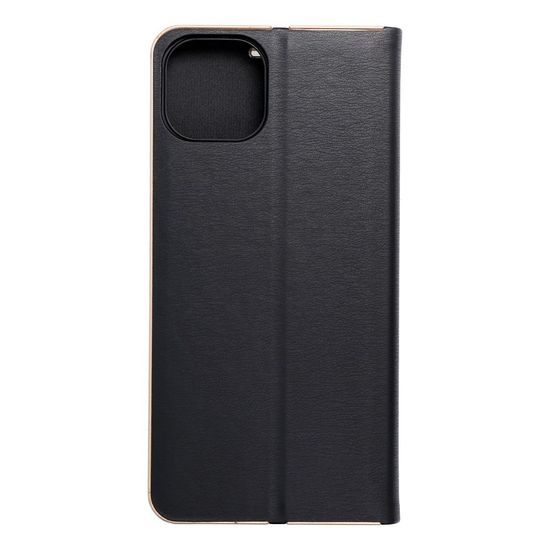 Puzdro / obal na Apple iPhone 15 Plus čierne - kniha LUNA Gold