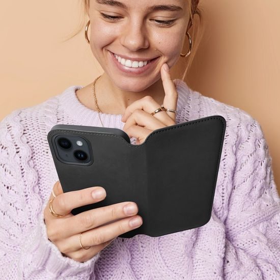 Pouzdro / obal na Xiaomi Redmi 12C černé - knížkové Dual Pocket