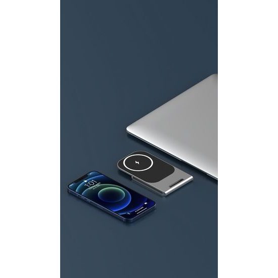 Stojánek s bezdrátovým nabíjením 15W černý - Veger MagSafe Y56
