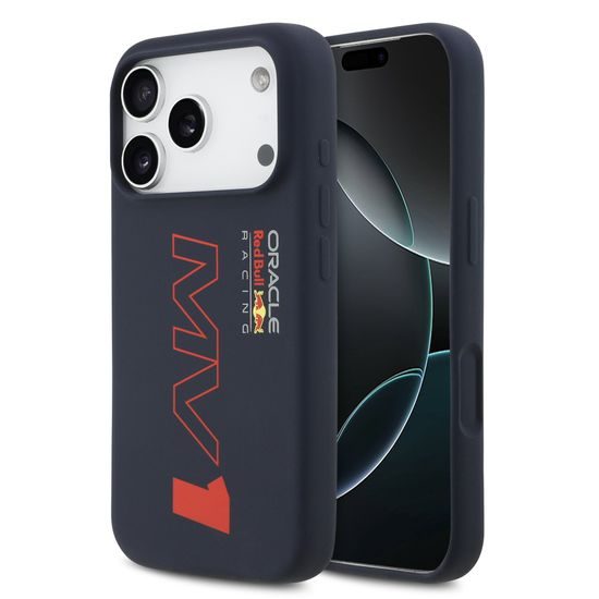 Obal / kryt na Apple iPhone 17 Pro modrý - Red Bull Silicone MV1 MagSafe
