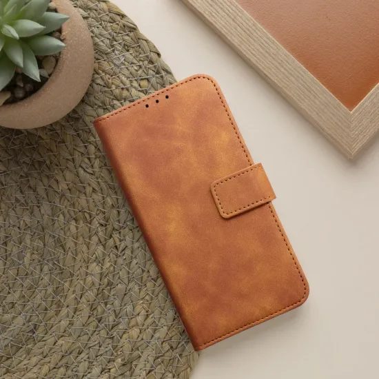 Pouzdro / obal na Samsung Galaxy A57 5G hnědé - knížkové TENDER