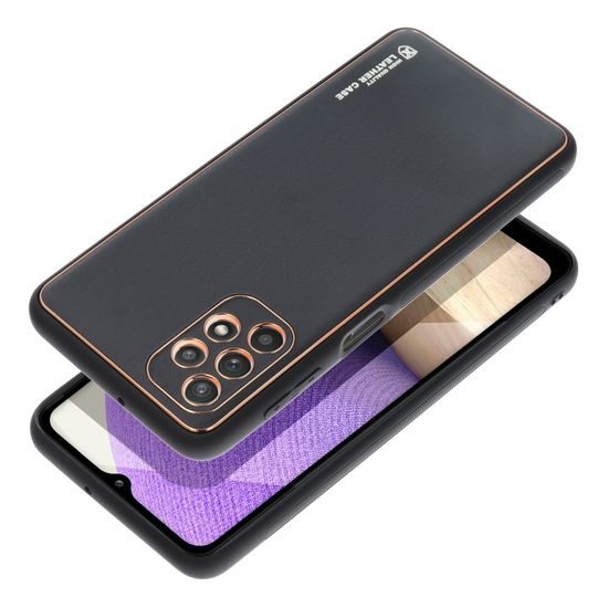 Obal / kryt pre Samsung Galaxy A32 5G čierny - Forcell LEATHER
