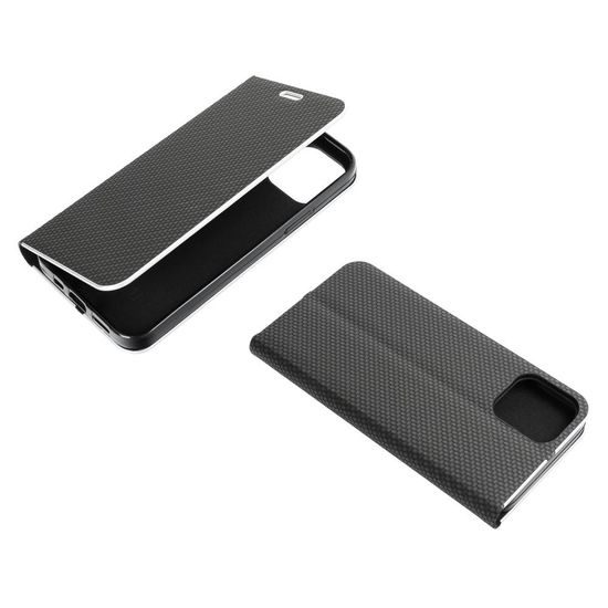 Pouzdro / obal na Samsung Galaxy S21 Plus černé - knížkové Luna Carbon