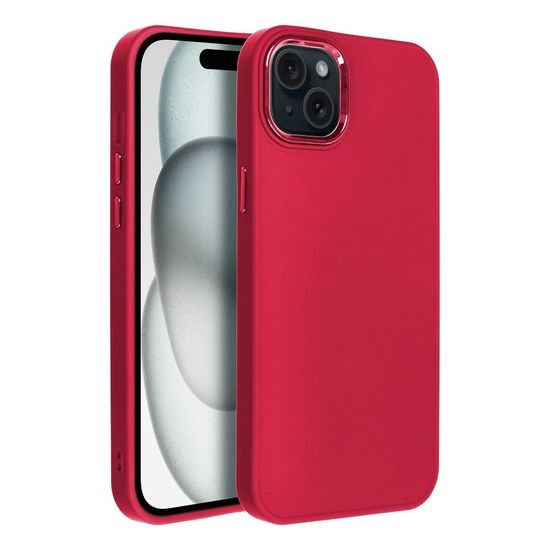Obal / kryt na Apple iPhone 15 Plus tmavě růžový - FRAME