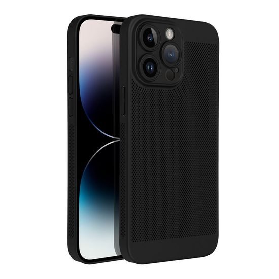 Obal / kryt na Apple iPhone 14 Pro Max černý - BREEZY