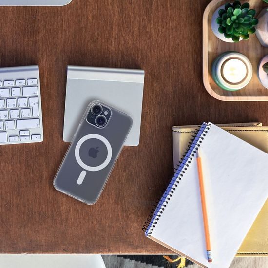 Obal / kryt na Apple iPhone 12 PRO MAX průhledný - MagCover FROST Camera protection