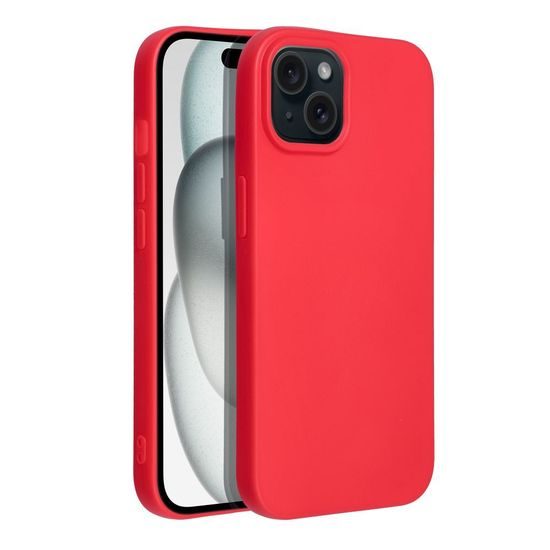 Obal / kryt na Apple iPhone 15 červené - SOFT