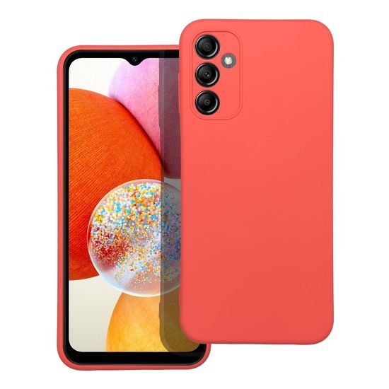 Obal / kryt na Samsung Galaxy A14 5G / A14 4G oranžový - SILICONE