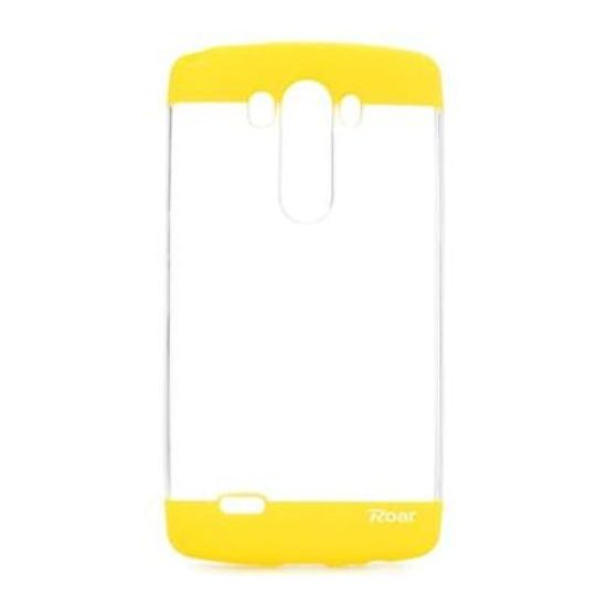Obal / kryt pre LG G3 žltý - Roar Fit UP Clear