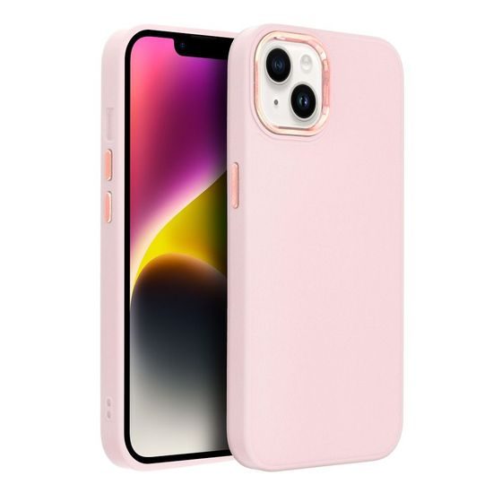 Obal / kryt na Apple iPhone 12 / 12 Pro růžový - Frame Case
