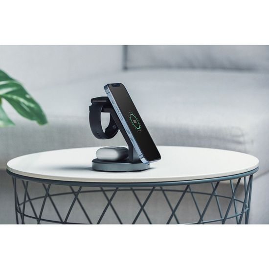 Stojánek s bezdrátovým nabíjením 3v1 15W černy - FORCELL MagSafe