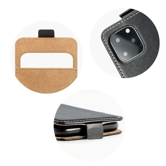 Pouzdro / obal na Xiaomi Redmi 9 černé flipové - Forcell Flip Case Slim Flexi Fresh