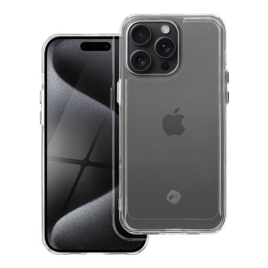 Obal / kryt na Apple iPhone 15 Pro Max transparentní - FORCELL F-PROTECT