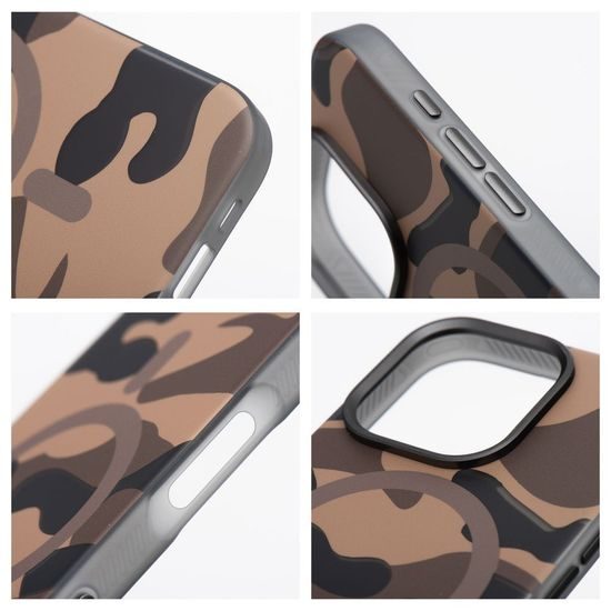 Obal / kryt na Apple iPhone 16 Plus s motivem kamufláže - FORCELL F-PROTECT Levels MagSafe