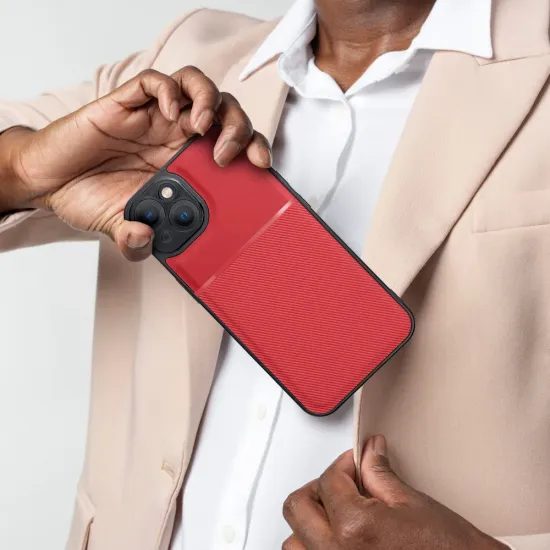 Obal / kryt na Xiaomi Redmi Note 14 4G červený - NOBLE