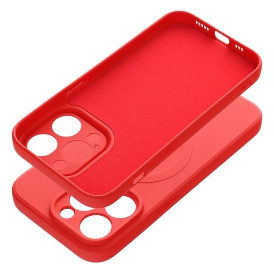 Obal / kryt na Apple iPhone 14 PRO červený - Silicone Mag Cover