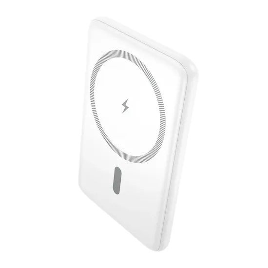 Powerbanka s bezdrátovým MagSafe nabíjením 5000mAh 20W bílá - Hoco
