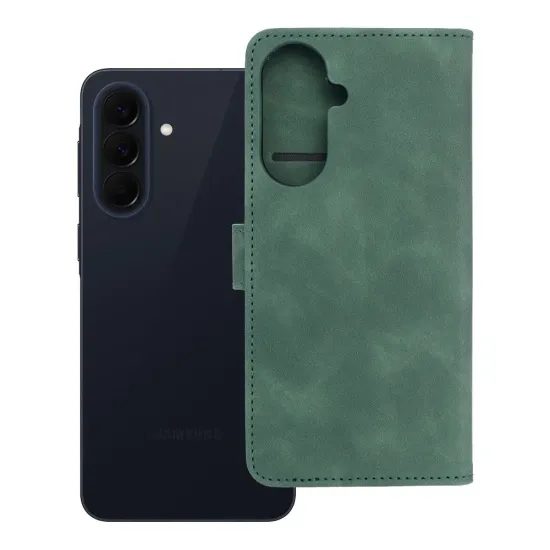 Pouzdro / obal na Samsung Galaxy A57 5G zelené - knížkové TENDER