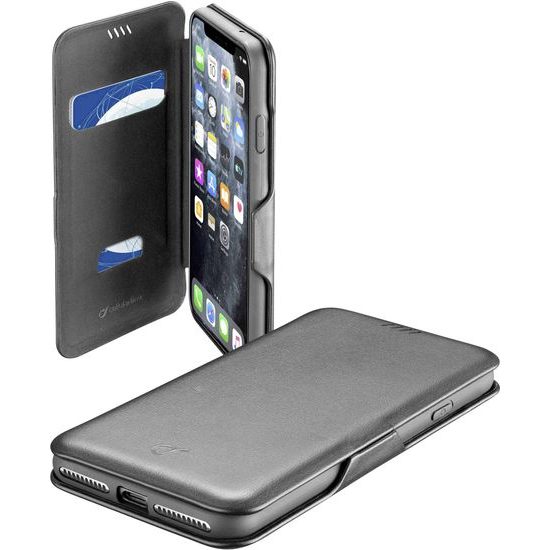 Puzdro / obal pre Apple iPhone 11 Pro Max čierne - Cellularline Book Clutch