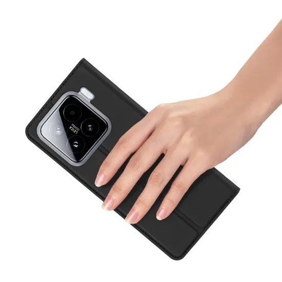 Pouzdro / obal na Xiaomi 15 černé - knížkové DUX DUCIS