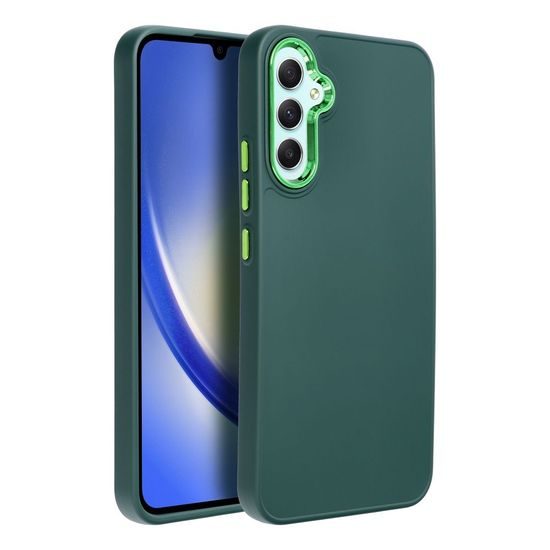 Obal / kryt na Samsung Galaxy A34 5G zelený - FRAME