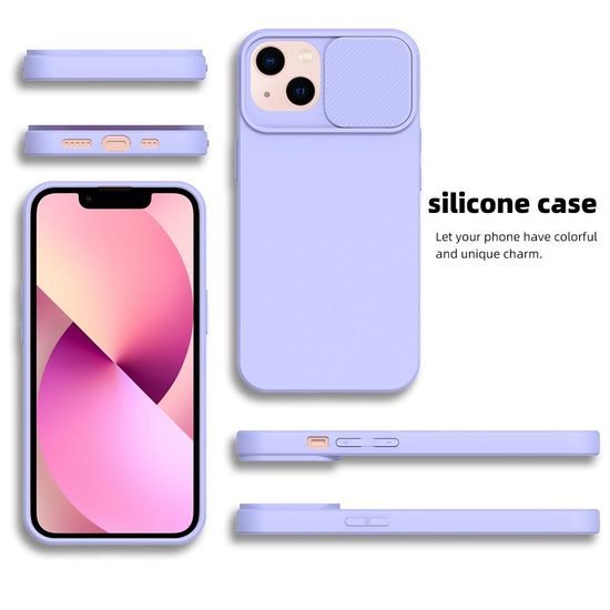 Obal / kryt na Apple iPhone 12 Pro fialový - SLIDE Case