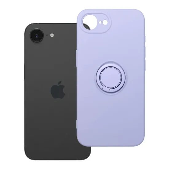Obal / kryt na Apple iPhone 16e (SE 4 2025) / 17e fialový - Silicone Ring