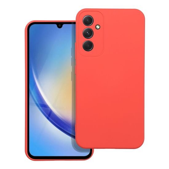 Obal / kryt na Samsung Galaxy A34 5G červený - Silicone Ring
