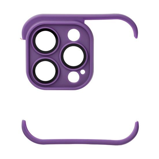 Obal / kryt na Apple iPhone 14 Pro fialový (ochrana fotoaparátu) - MINI BUMPERS