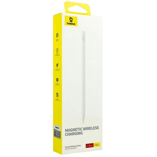 Aktivní stylus Baseus Smooth Writing Series s bezdrátovým nabíjením (bílý)