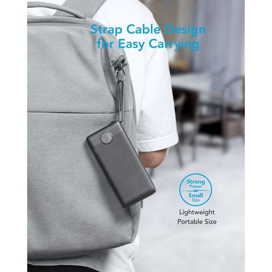 Powerbanka C10 10 000mAh (Micro + Typ C + Lightning) černá - VEGER