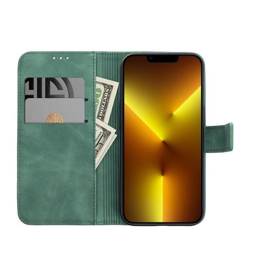 Pouzdro / obal na Samsung Galaxy A33 5G zelené - knížkové Forcell Tender