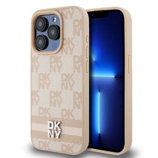 Obal / kryt na Apple iPhone 13 Pro - DKNY checker and stripe