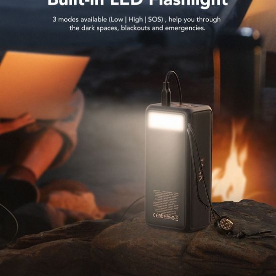 Power Bank VEGER Tank Lite - 56 000mAh černá