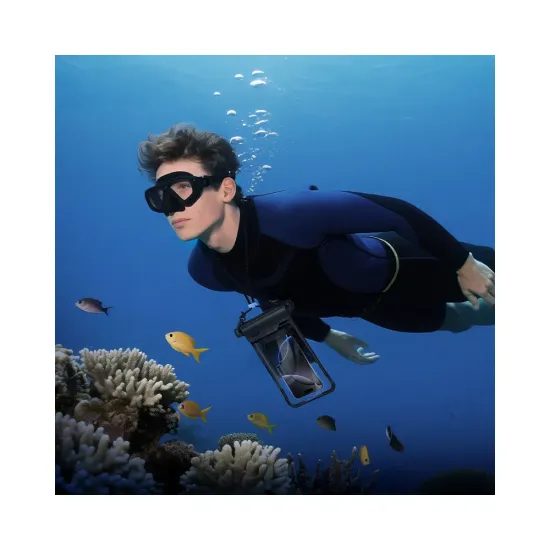 Vodotěsné pouzdro na mobilní telefon černé - HOCO