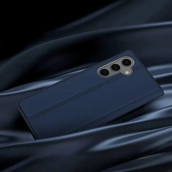 Puzdro / obal na Samsung Galaxy S24 FE modrý - kniha DUX DUCIS