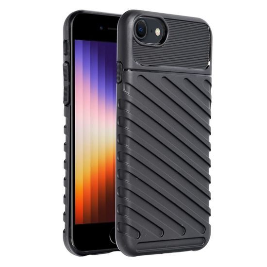 Obal / kryt pre Apple iPhone 7 / 8 / SE 2020 čierne - Forcell THUNDER