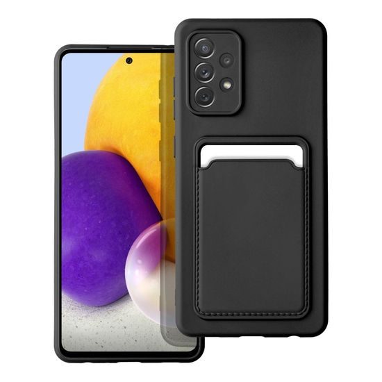 Obal / kryt na Samsung A72 černý Forcell Card