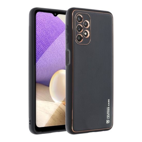 Obal / kryt pre Samsung Galaxy A32 5G čierny - Forcell LEATHER