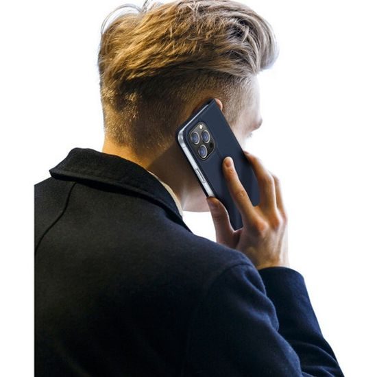 Pouzdro / obal na Apple iPhone 15 Pro modré - knížkové DUX DUCIS Skin Pro